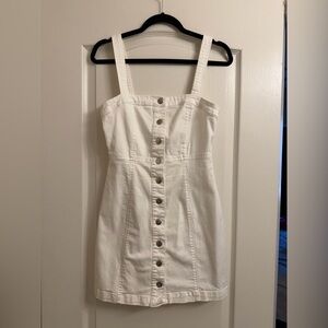 Forever 21 White Button-Front Dress